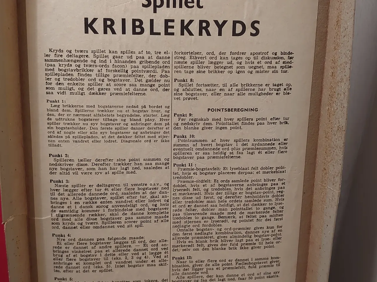 Billede 3 - Kriblekryds. Mønsterbeskyttet BBspil. Ca.1950