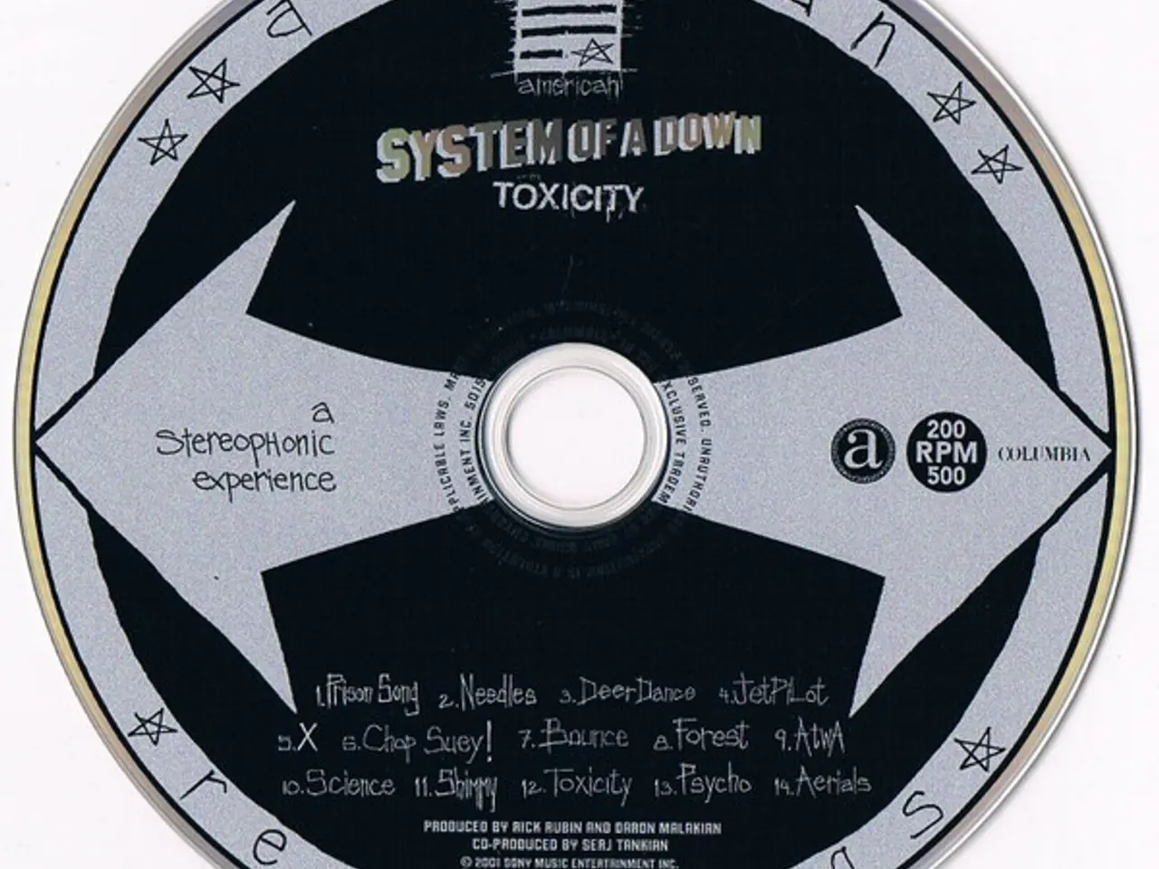 Billede 3 - System Of A Down – Toxicity – CD