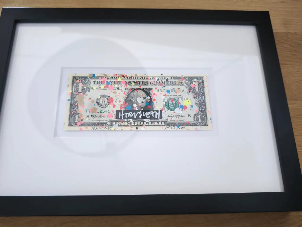 Billede 1 - Hornsleth 1 Dollar Bill