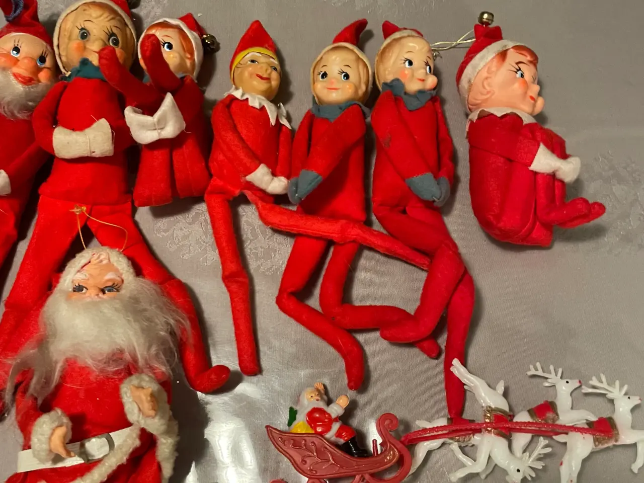 Billede 1 - Retro nisser julemænd knænisser juletræspynt