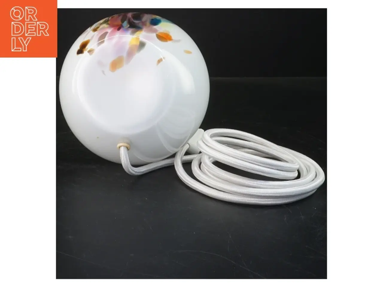 Billede 3 - Glasbordlampe (str. 28 cm)