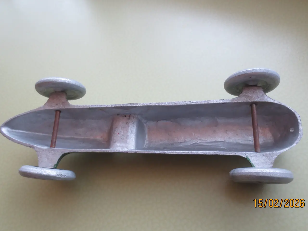 Billede 5 - 1 stk Retro Modelbil Veteran Racerbil i metal