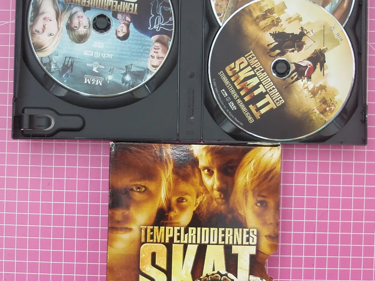 Billede 1 - Tempelriddernes Skat 1+2+3, dvd-boks