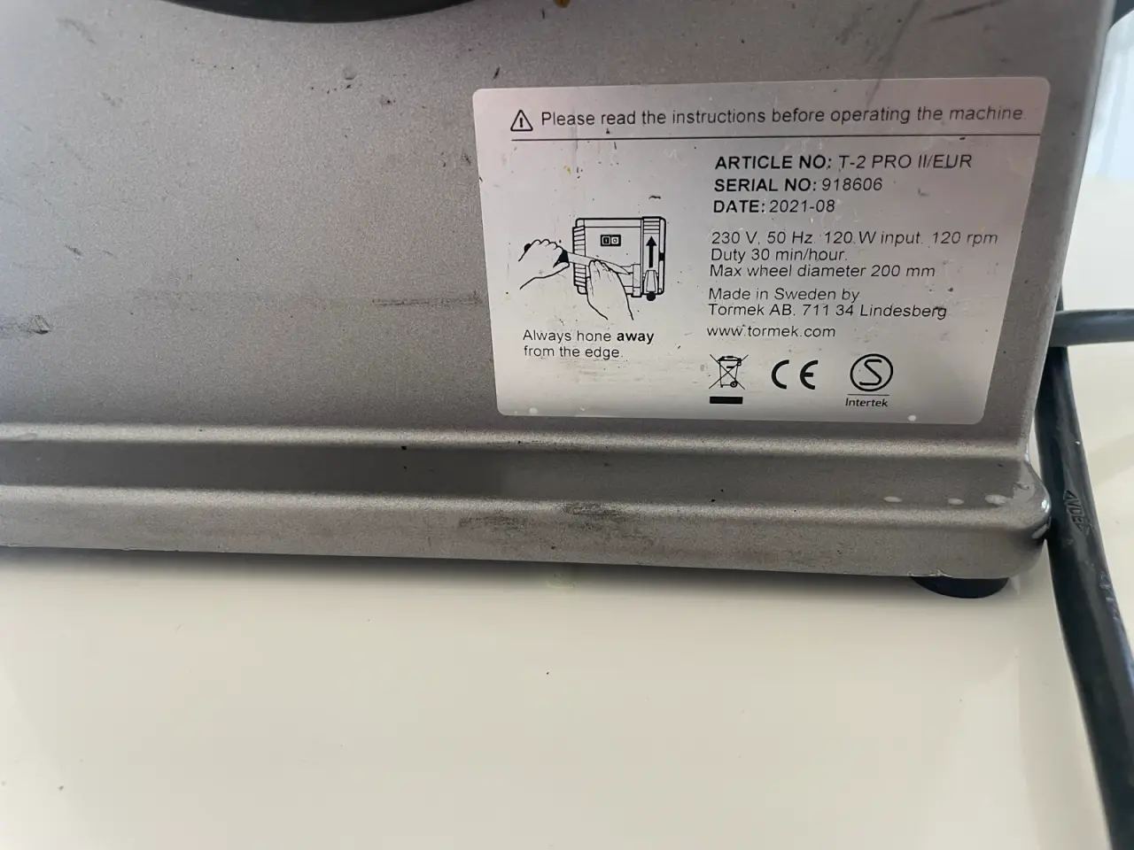 Billede 3 - Tormek T-2 Pro Kitchen – professionel knivsliber