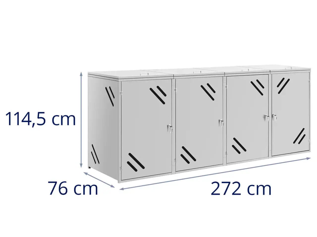 Billede 6 - Skraldespandsskjuler – 4 x 240 l