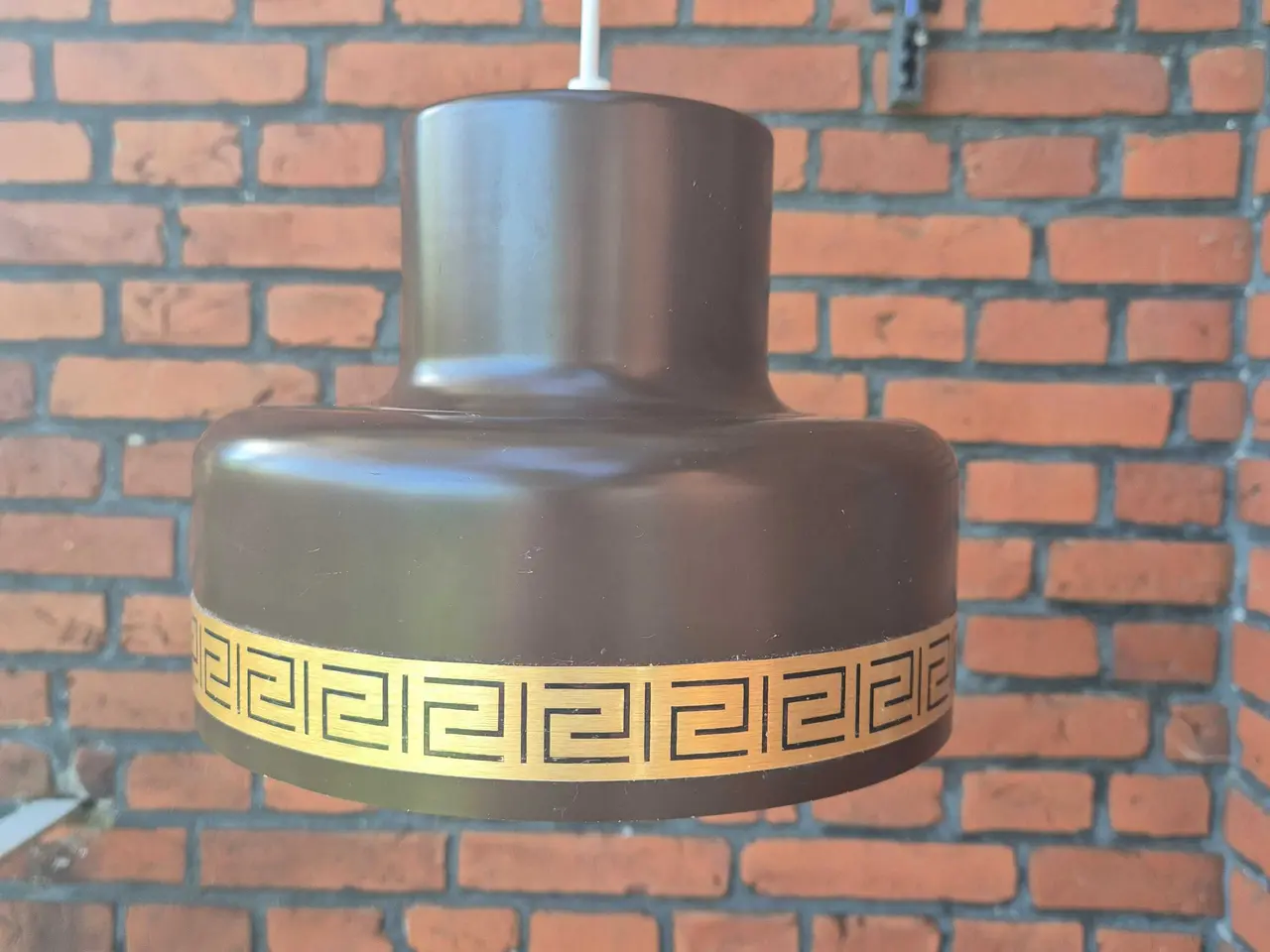 Billede 1 - Klassisk brun retrolampe fra danske Vitrika