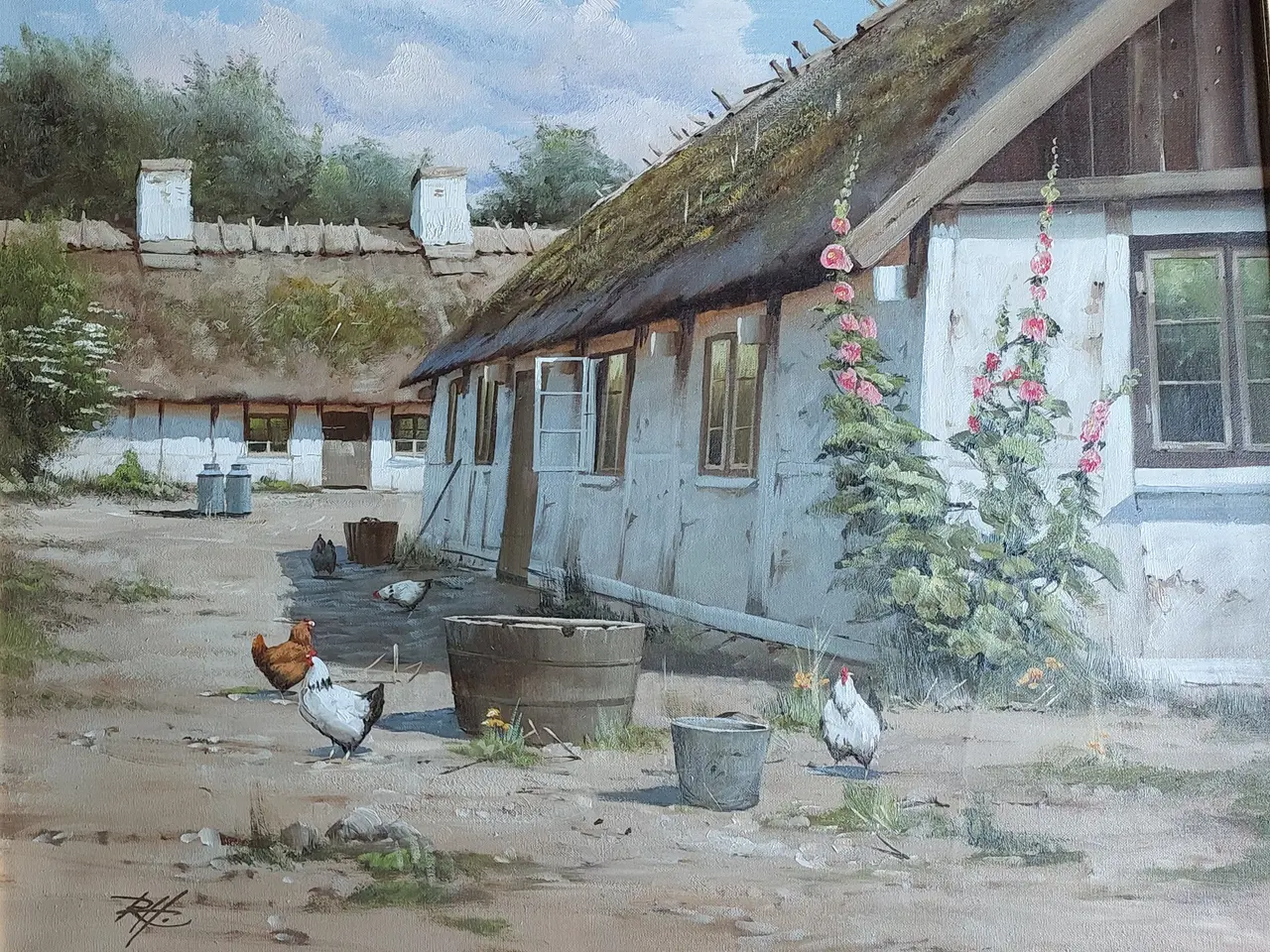 Billede 3 - ROALD HANSEN - ( 1938 - 2018 ) - oliemaleri