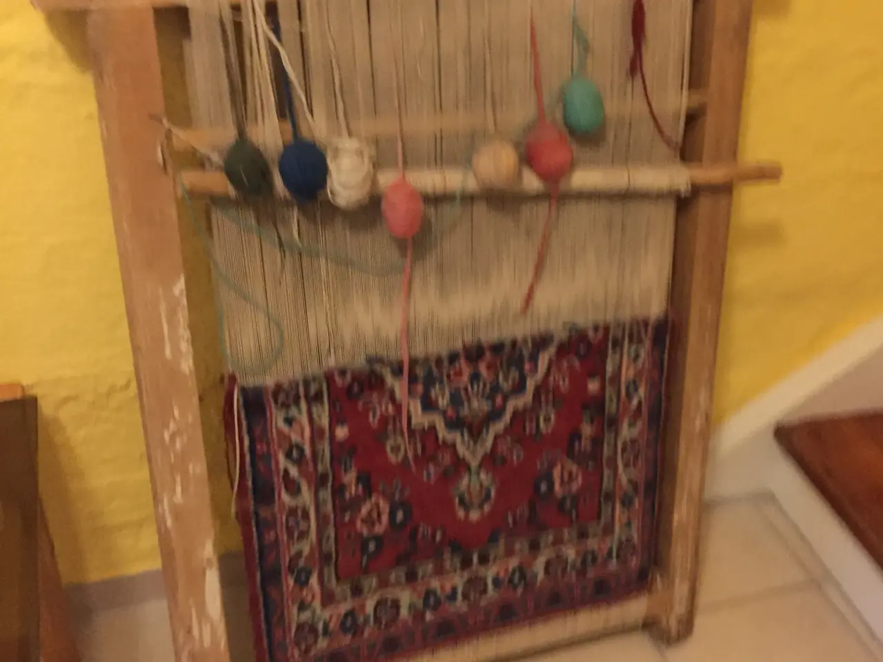 Billede 1 - Væv fra Iran med ægte tæppe