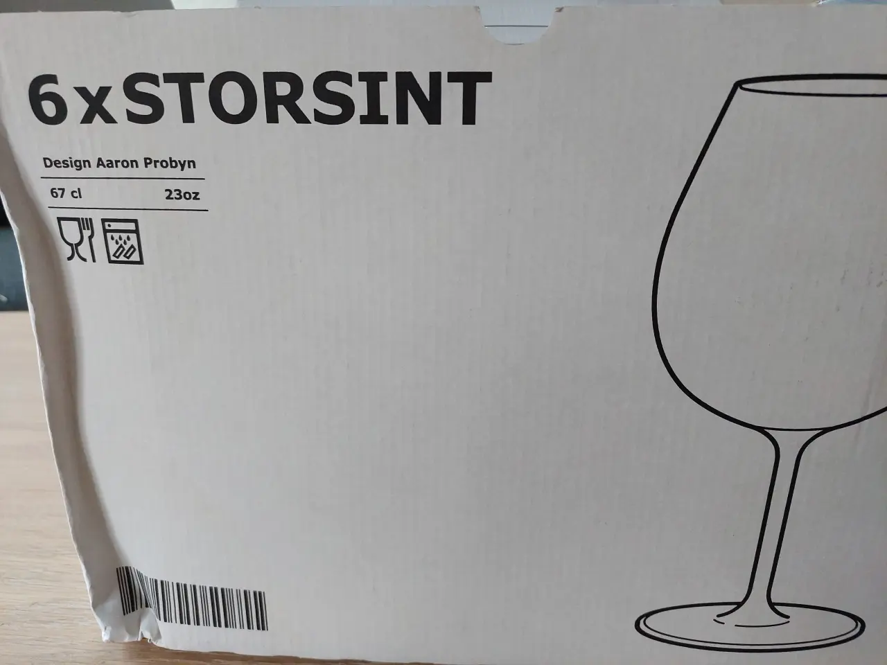 Billede 2 - 6 Storsint Rødvinsglas 67 cl, nye