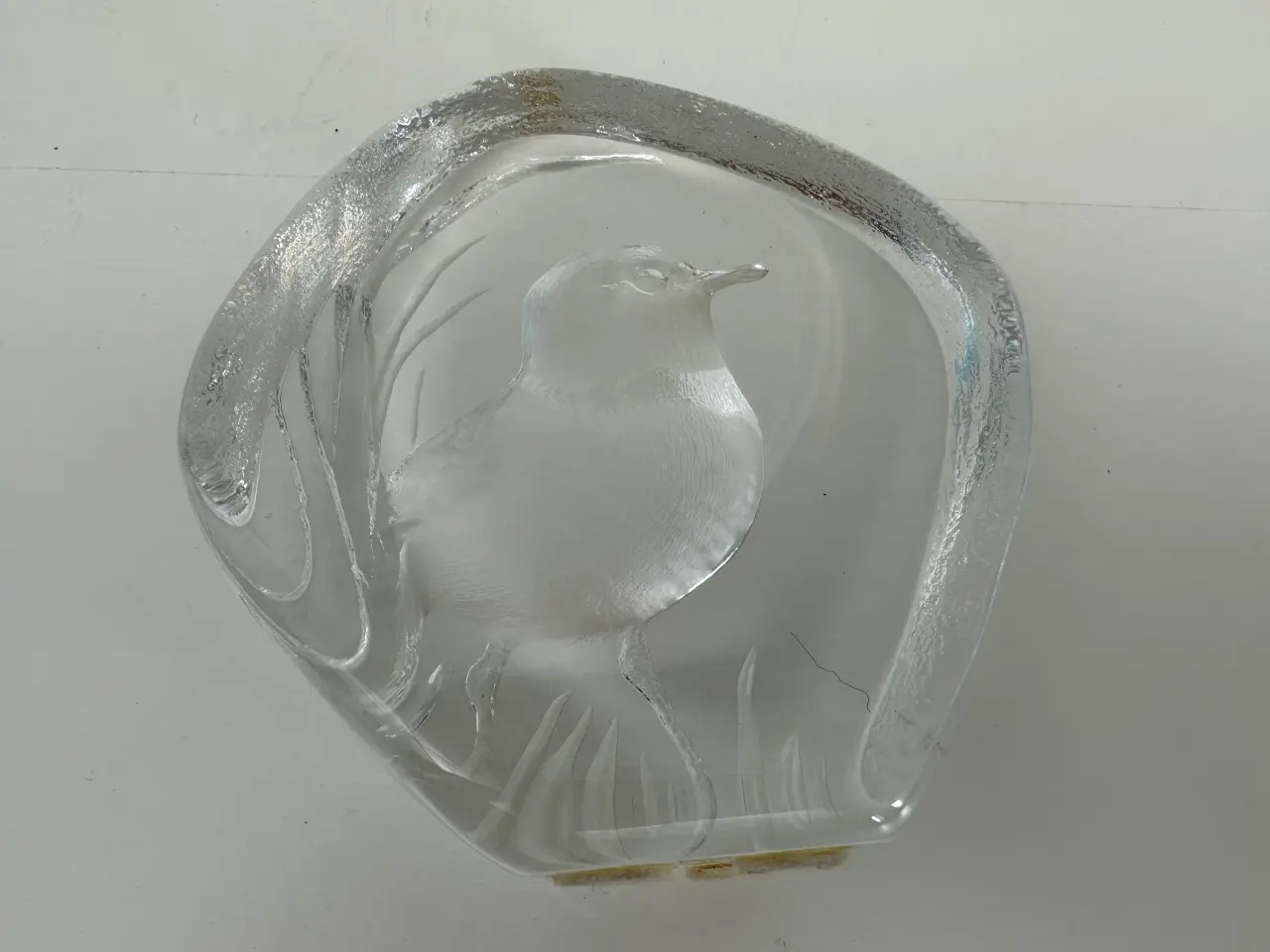 Billede 6 - Svensk kunstglas, spurv (Mats Jonasson)