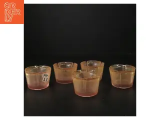5 stk. med små vintage glas fra Rosendahl (str. Ø 8x h5 cm)