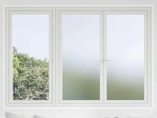 Selvklæbende Vinduesfolie Frostet grå 90 x 500 cm PVC