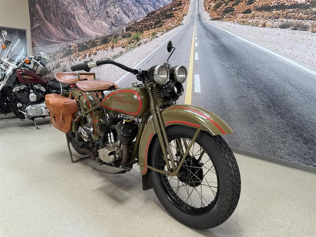 Billede 2 - Harley-Davidson "Flying Twin" Model DL, 45" Side Valve Flathead V-Twin