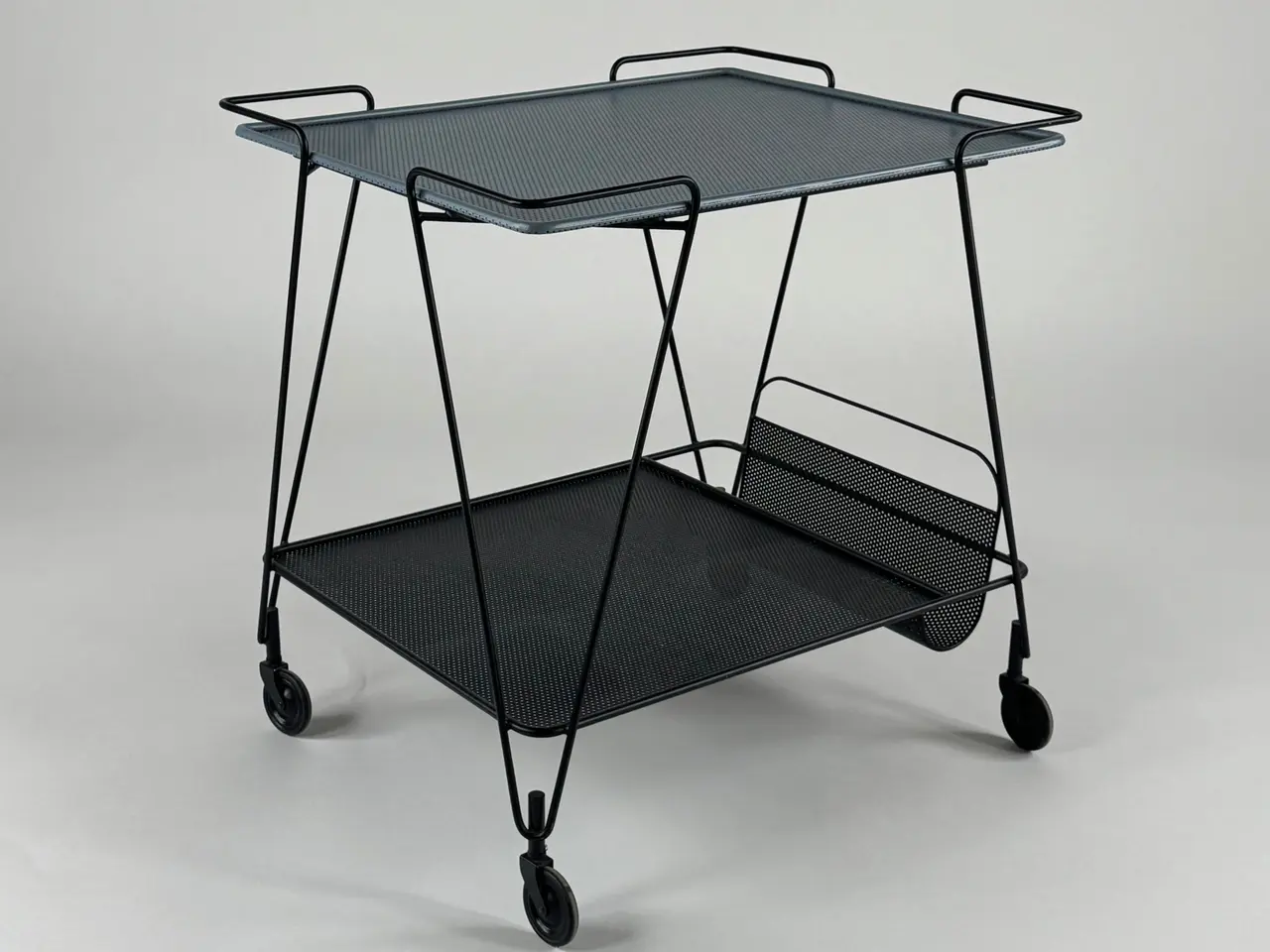 Billede 1 - GUBI Matégot Trolley – Blå/Sort