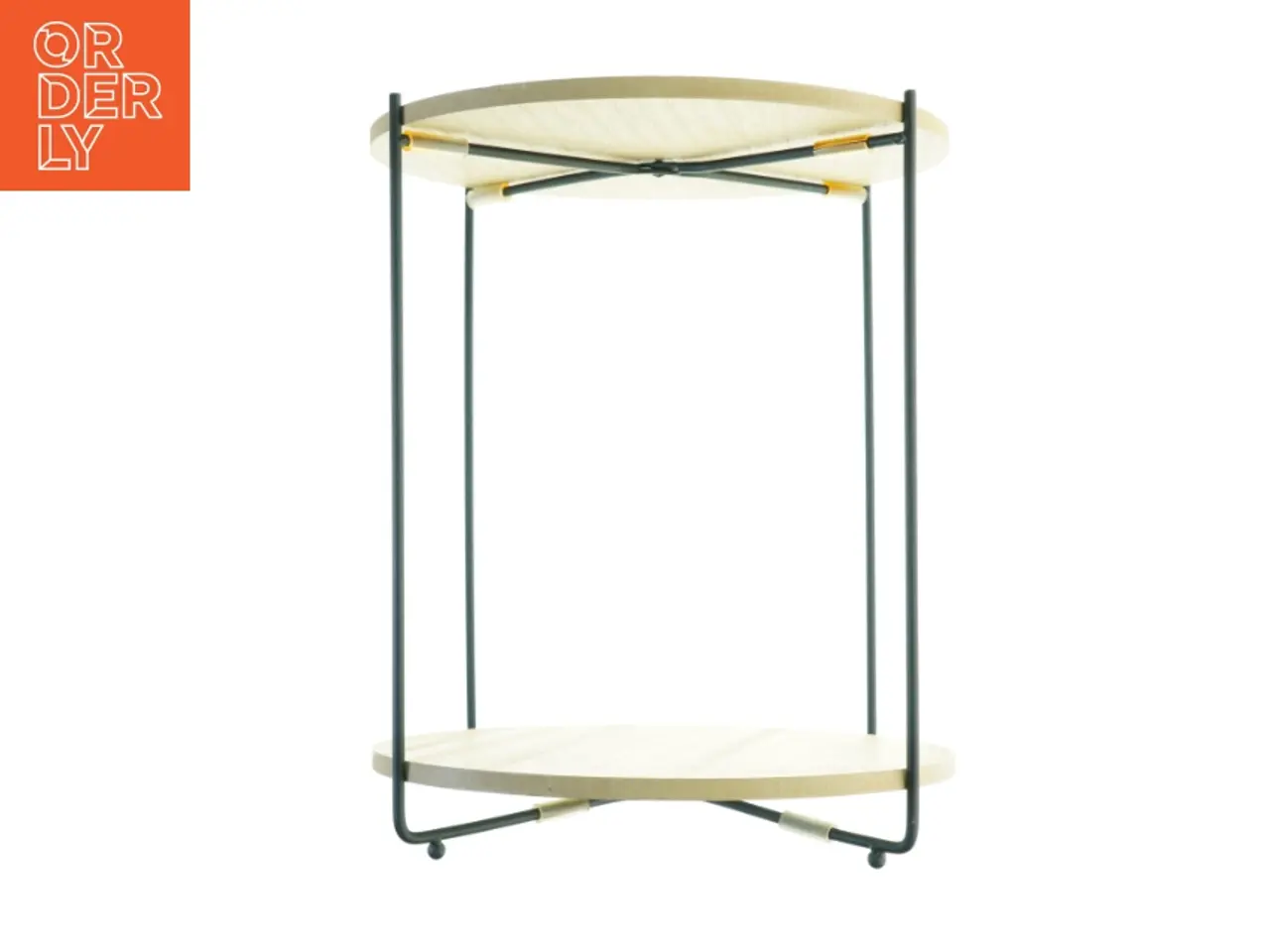 Billede 1 - Rundt sidebord med to hylder