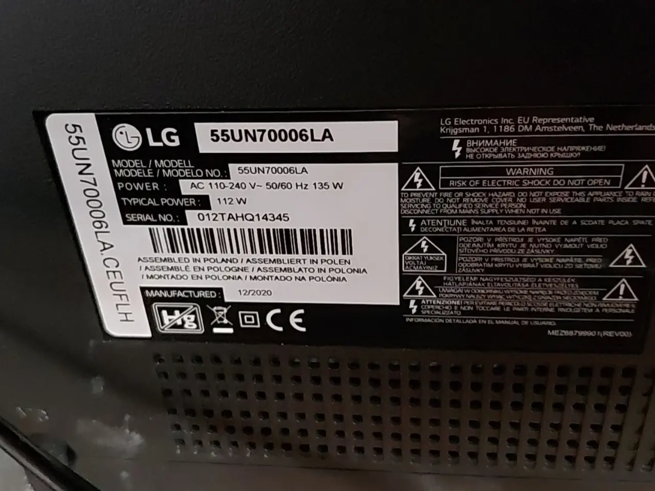 Billede 2 - 55tommer LG