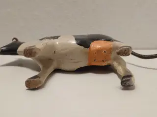 Fængselslegetøj: Patineret ko. L. 12,5cm.1930´erne