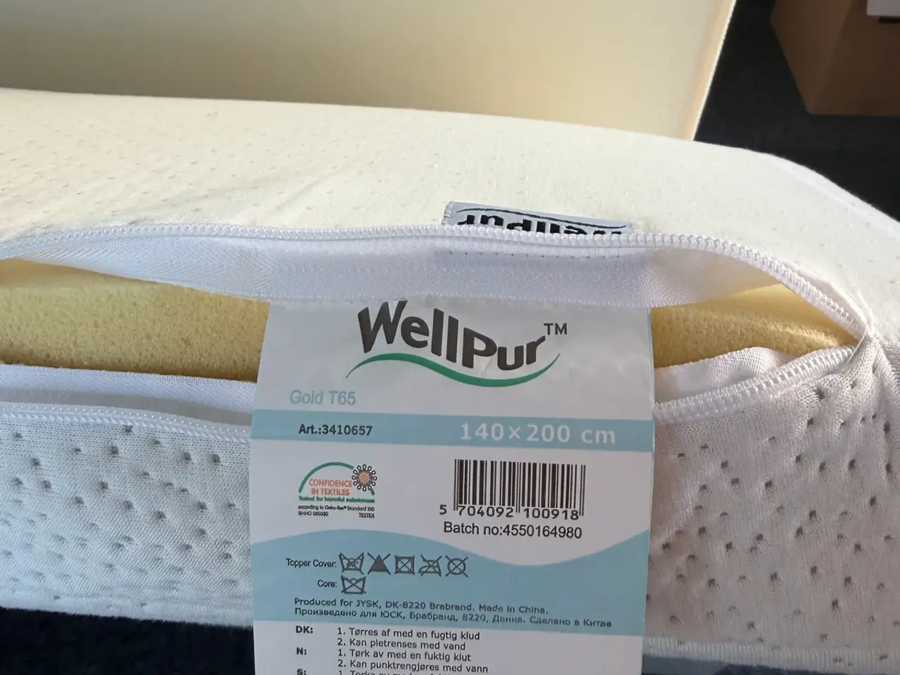 Billede 4 - Flot boxmadras seng med memoryfoam topmadras