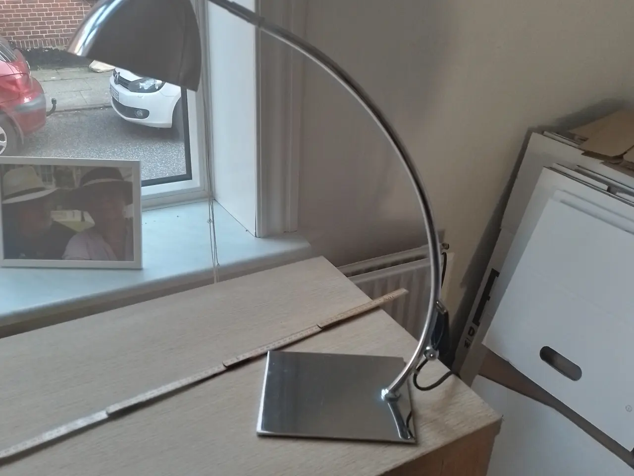 Billede 1 - Lampe i rustfrit stål 