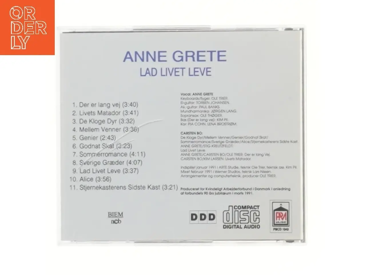 Billede 3 - Anne Grete CD - Lad Livet Leve