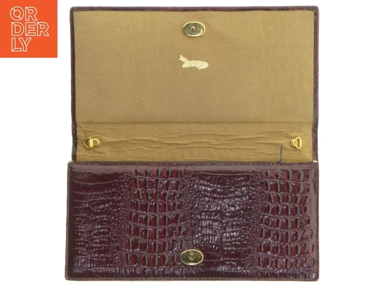 Billede 2 - Elegant pung med krokodillemønster (str. 26x14 cm)