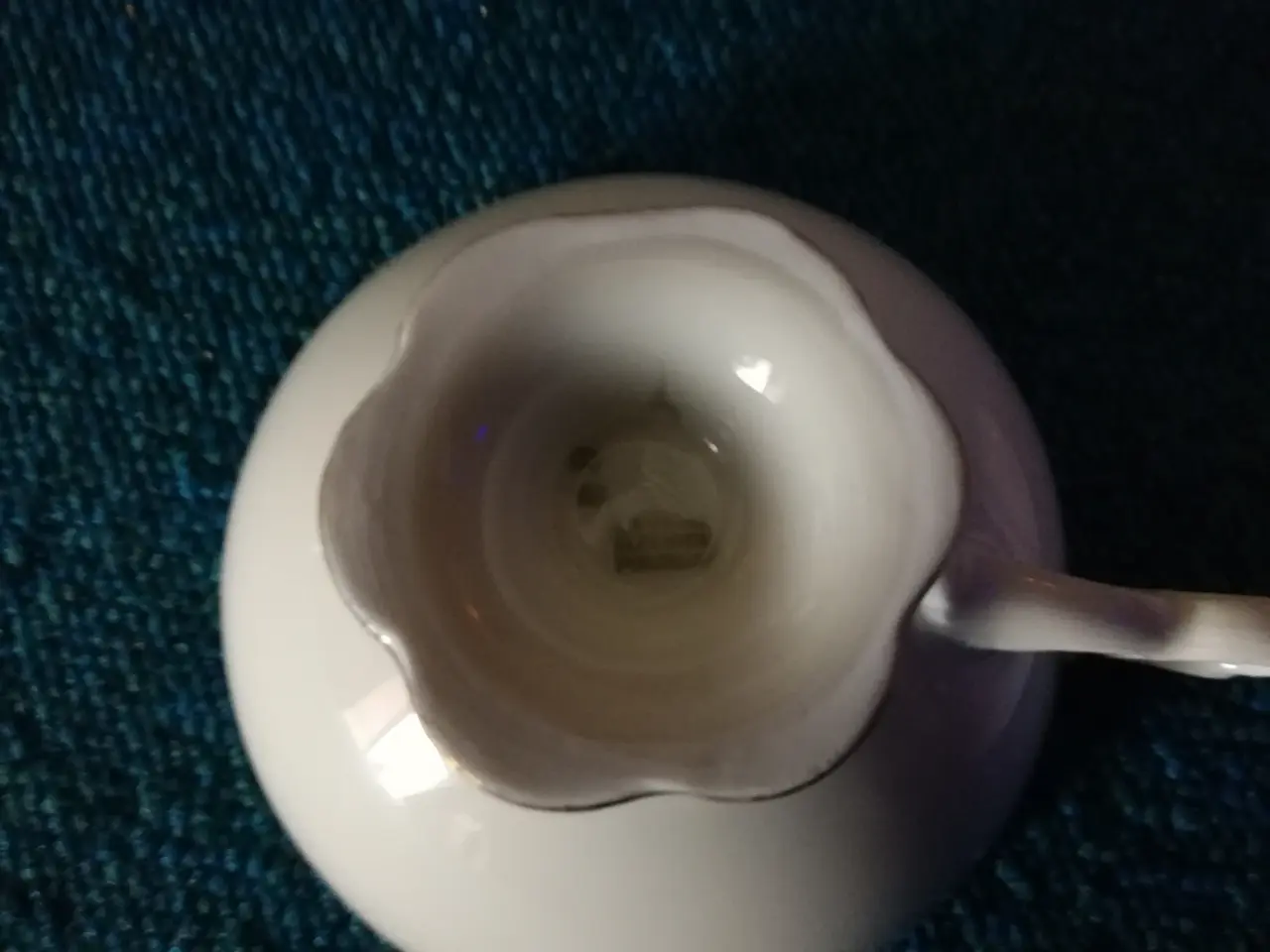 Billede 4 - Porcelæn morgenkuvert dekoreret