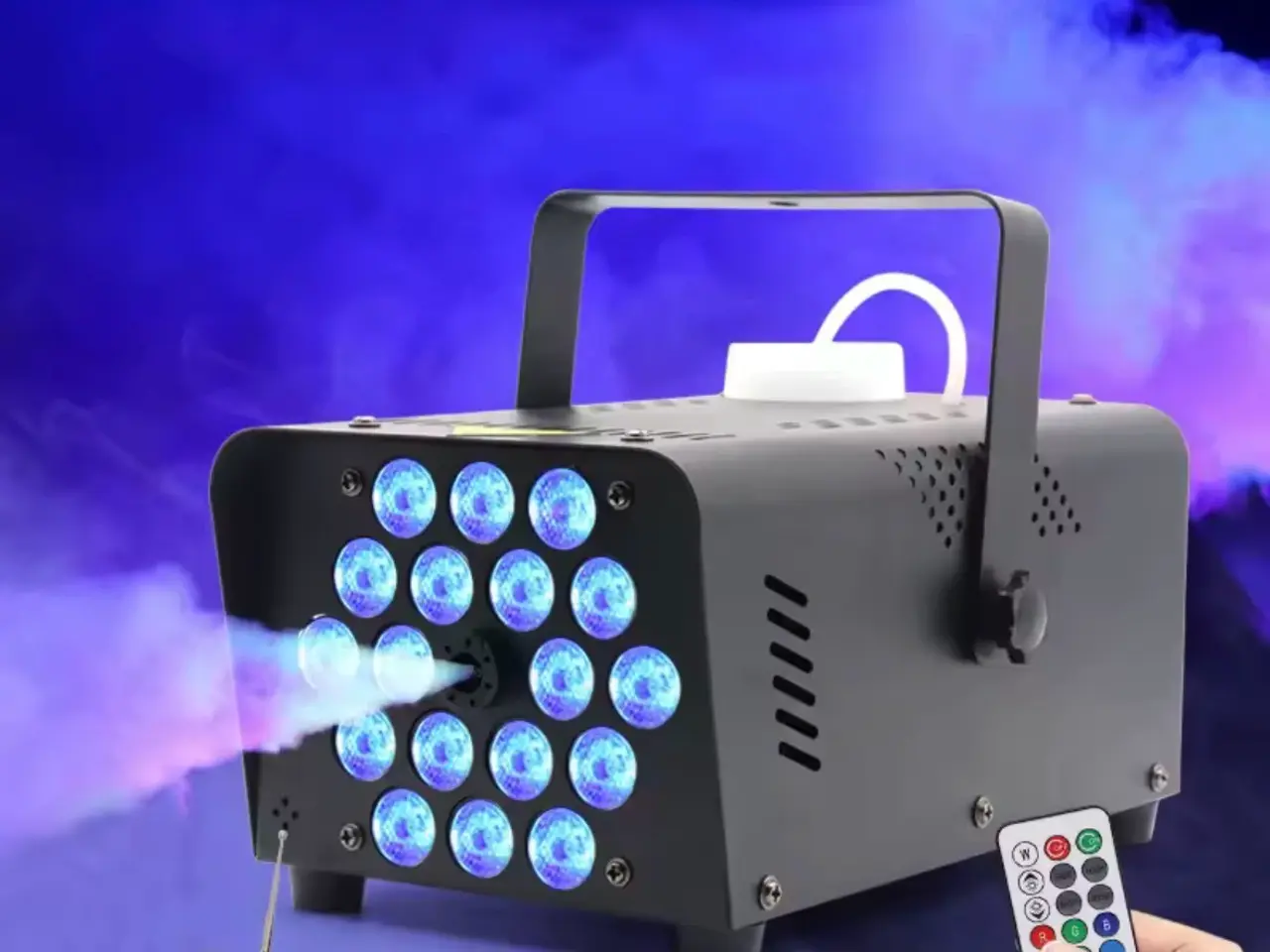 Billede 3 - Røgmaskine med 18 LED, Laser og 5L væske