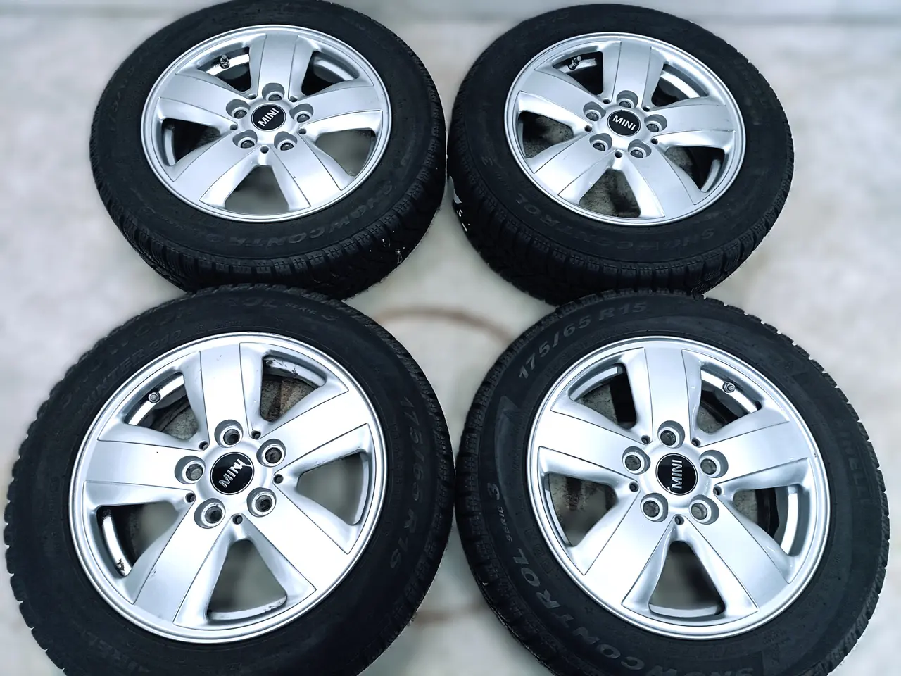 Billede 5 - 5x112 15" ET46 nav 66,6ø MINI vinter fælge TPMS