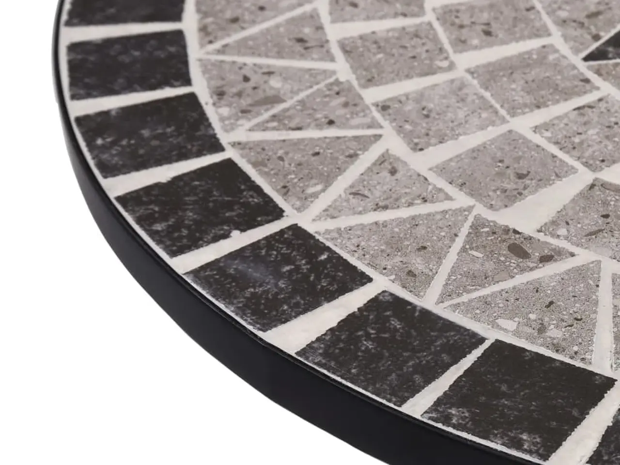 Billede 5 - Bistrobord med mosaikdesign 60 cm keramisk grå
