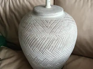 STOR FLOT KERAMIKLAMPE BORDLAMPE 40 CM