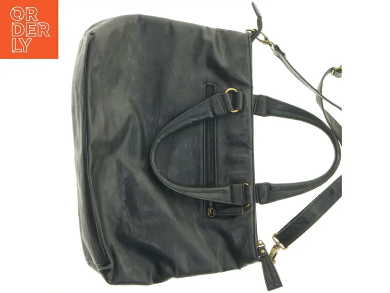 Billede 6 - Stor sort skuldertaske fra The Monte (str. 43x29 cm)