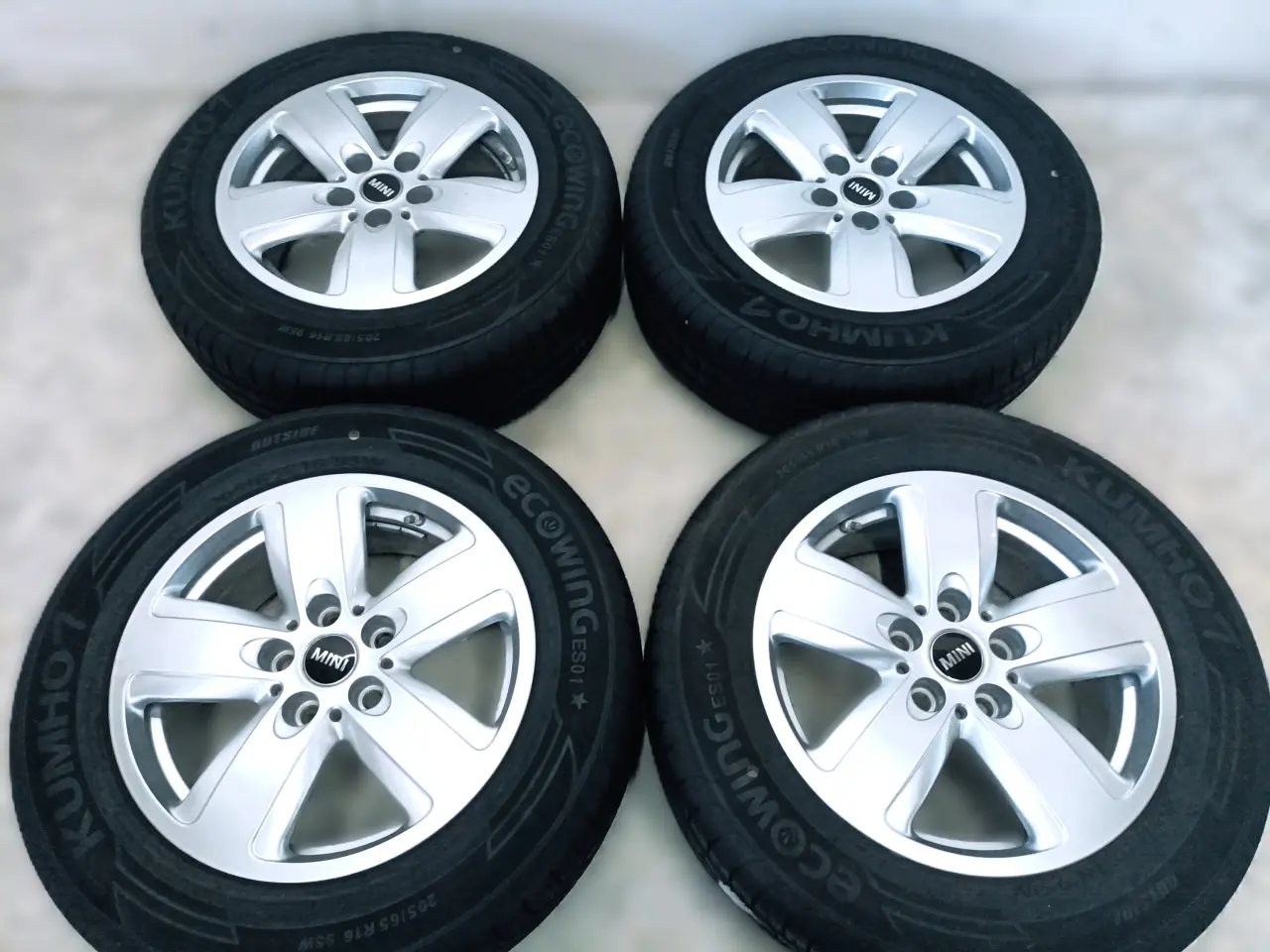 Billede 5 - 5x112 16" ET41 nav 66,6ø MINI sommersæt inkl. TPMS