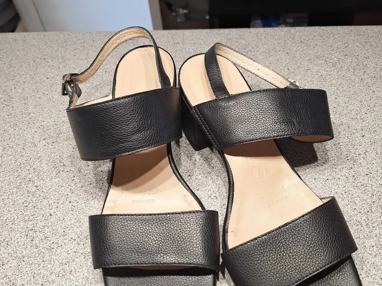 Billede 1 - sort dame sandal