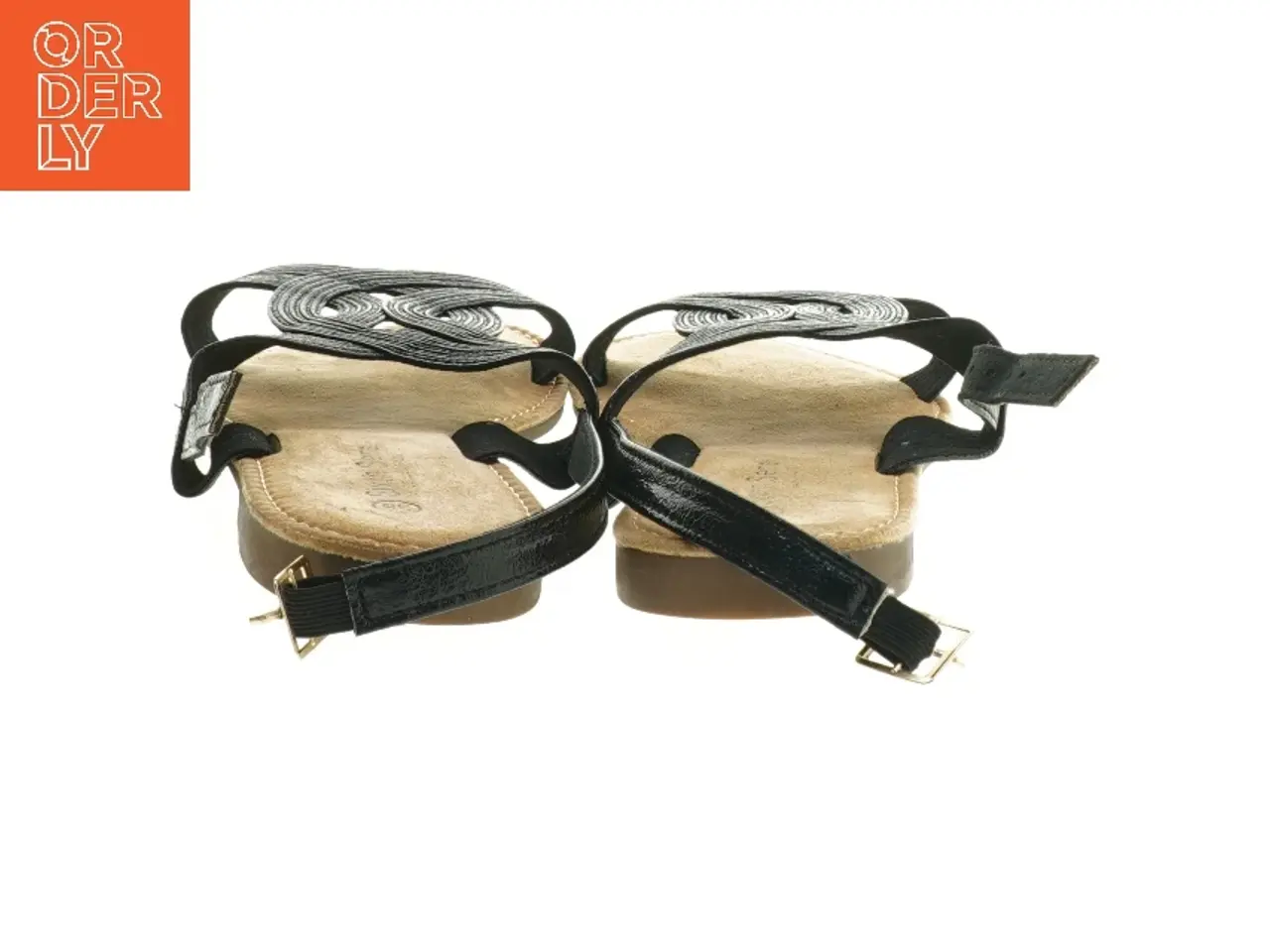 Billede 2 - Sorte sandaler str. 38 fra Sixthe Sens (str. 38 )