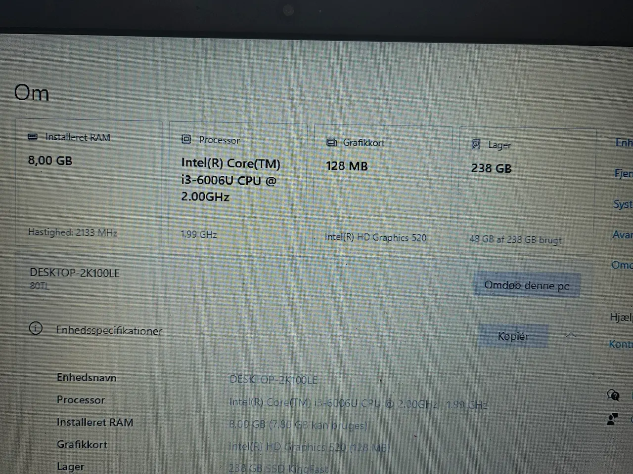 Billede 5 - lenovo bærbar med cdrom drev