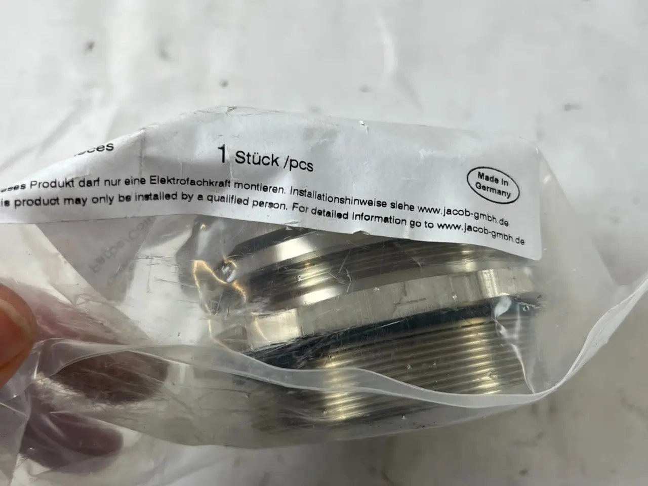 Billede 5 - Jacob 1010M75/2 kabel Gland M75x1.5 53-60mm Nickel