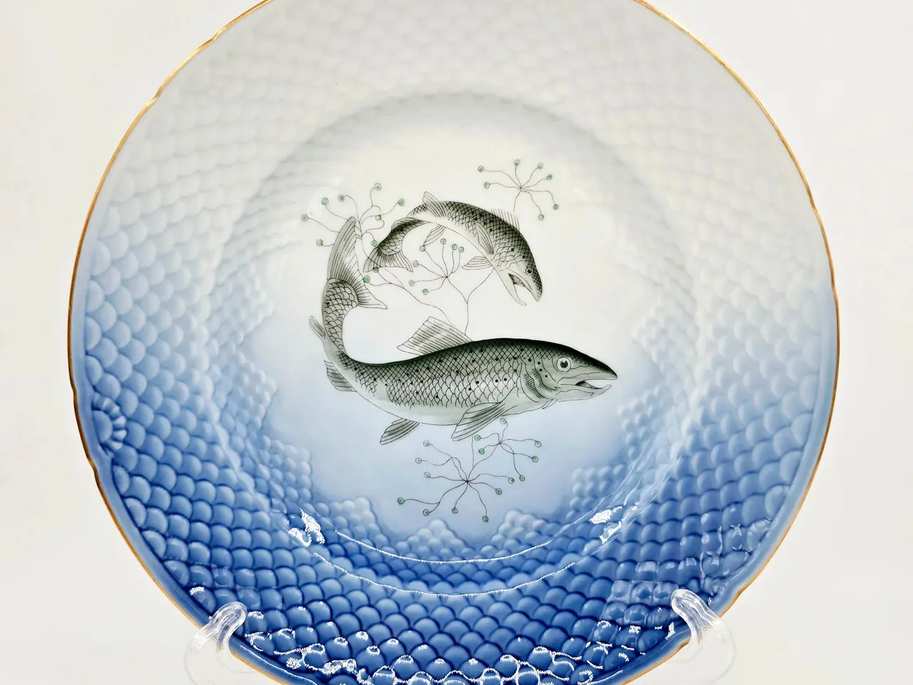 Billede 1 - Mågestel Fisketallerken Laks nr.2. sortering 1