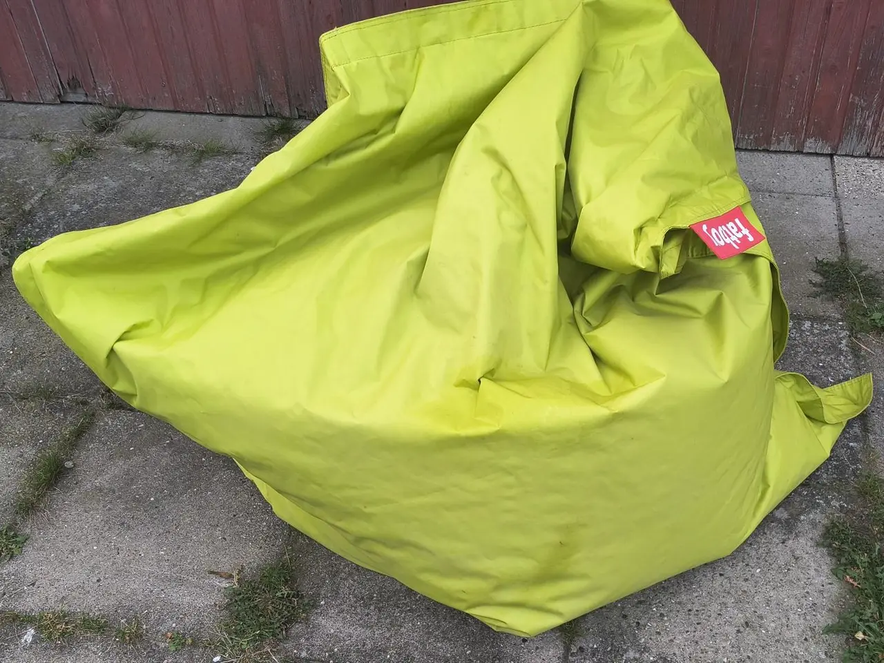 Billede 3 - LIMEGRØN FATBOY I KRAFTIG NYLON, I FLOT STAND