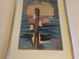 Flot plakat i ramme med motiv af telefonmast