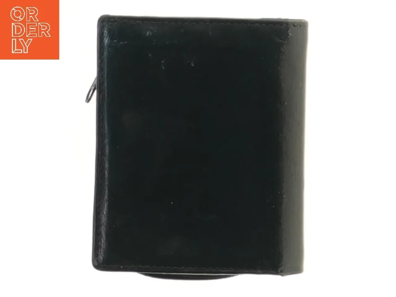 Billede 2 - Sort læderpung med lynlås (str. 10,5x9 cm)