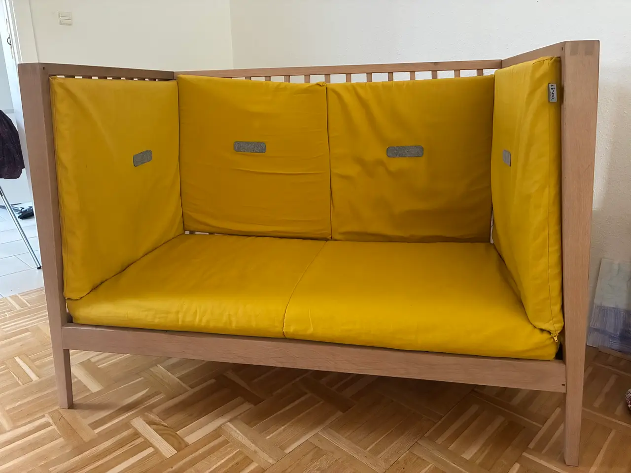Billede 2 - Linea Leander tremmeseng i eg inkl. sofahynder
