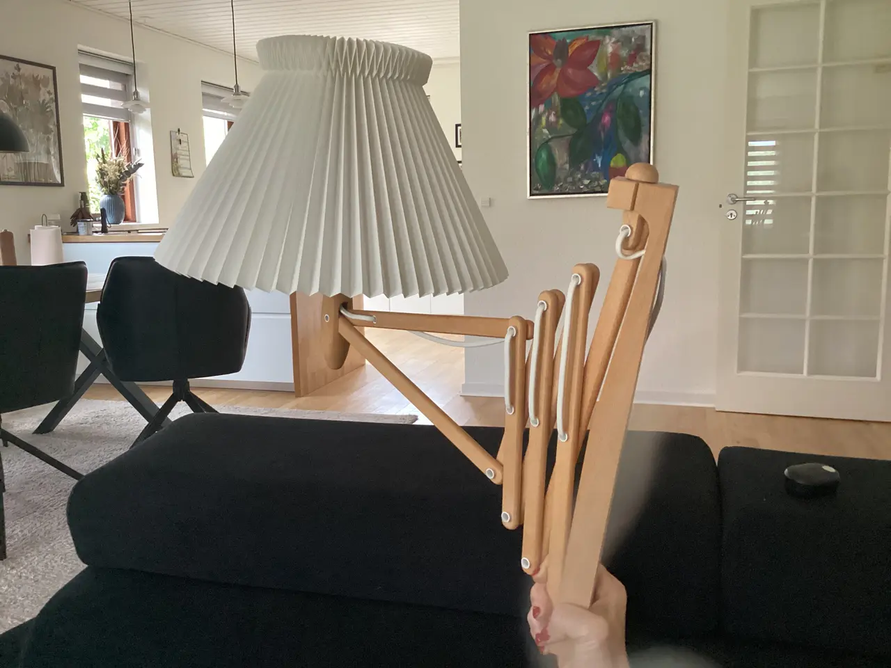 Billede 6 - Le Klint 334 sakselampe i bøg med original skærm