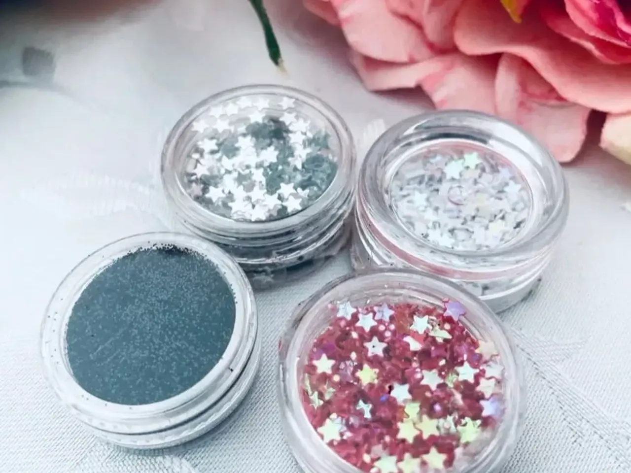 Billede 3 - Glimmer, bling, stjerner til hobby