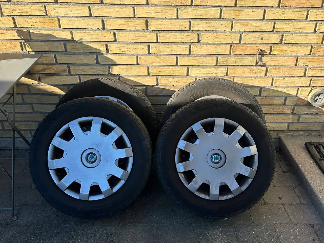 Billede 1 - Stålfælge med hjulkapsler 