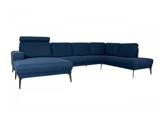 Hjort Knudsen Esbjerg Hjørnesofa med chaiselong venstrevendt Ocean dark blue - OUTLET