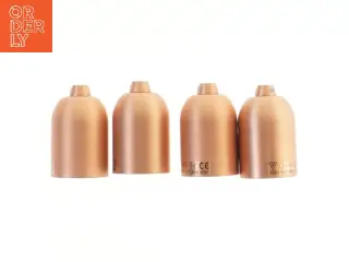 Sæt af 4 lampefatninger E27 (str. 4 stk 7x4 cm)