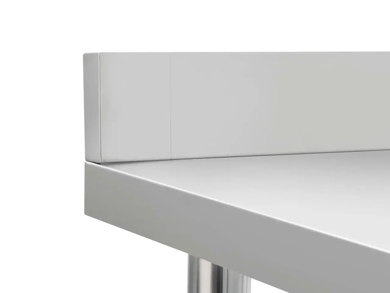 Billede 5 - Arbejdsbord til køkken med stænkplade 120×60×93 cm - rustfrit stål