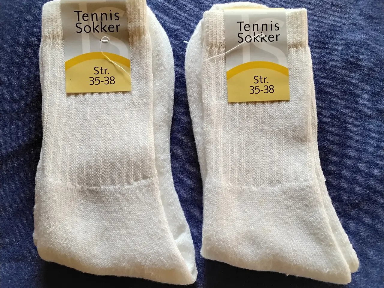 Billede 2 - 7 par nye damestrømper / tennissokker str 35/38