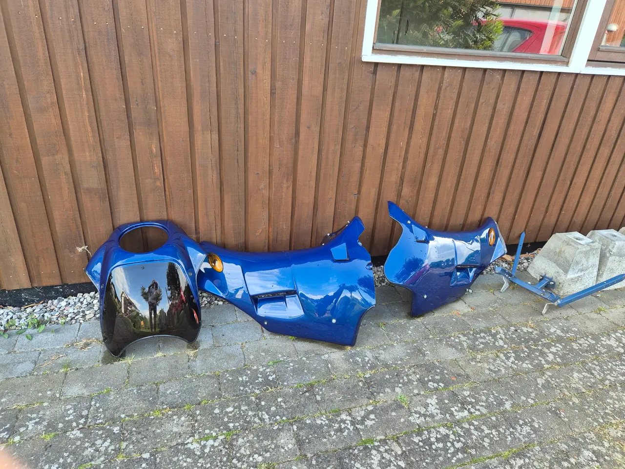 Billede 5 - Flot blå helkåbe til Honda ntv 650 