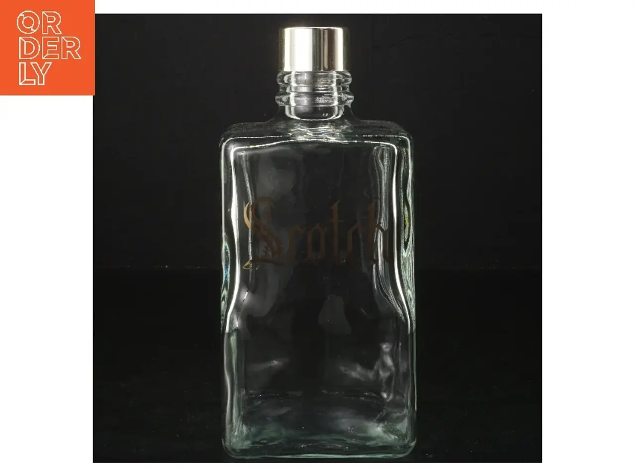 Billede 1 - Scotch flaske med metal låg (str. 20 cm)